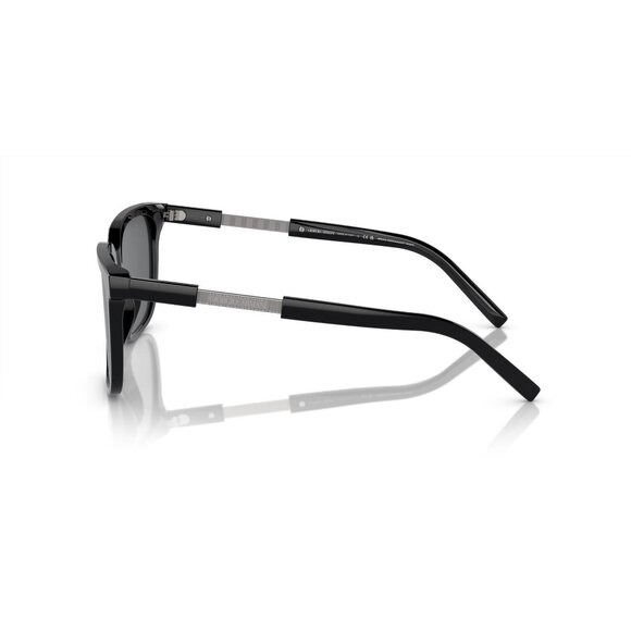 New A3086Z New GIORGIO ARMANI Black Square AR8202U 587587 Sunglasses Women Women - Picture 3 of 6